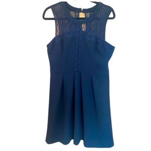 BCBGeneration Black Lace Top Dress